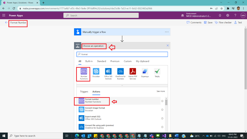 Format Number in Power Automate